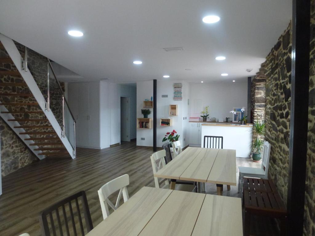 Posezení v ubytování Albergue Monte Aro
