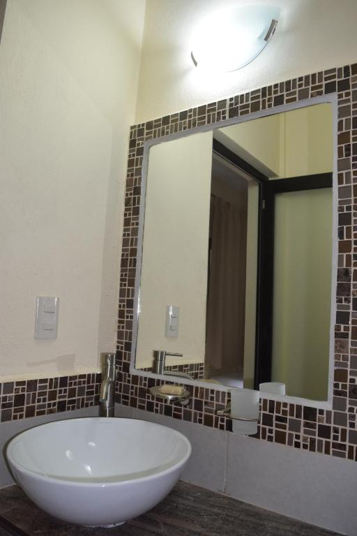Koupelna v ubytování Hotel Tuparenda