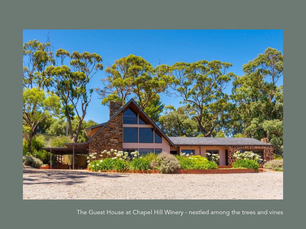 an old house at greek hill synergy needed money to move the trees and water at Chapel Hill Winery Guest House in McLaren Vale