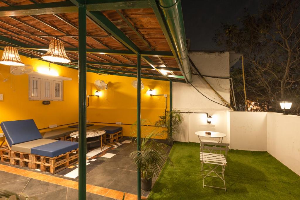 Patio nebo venkovní prostory v ubytování Hostel Mantra