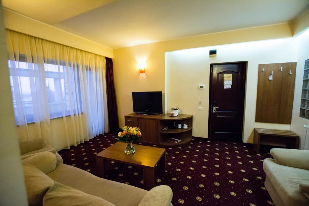 TV a/nebo společenská místnost v ubytování Hotel Ferdinand