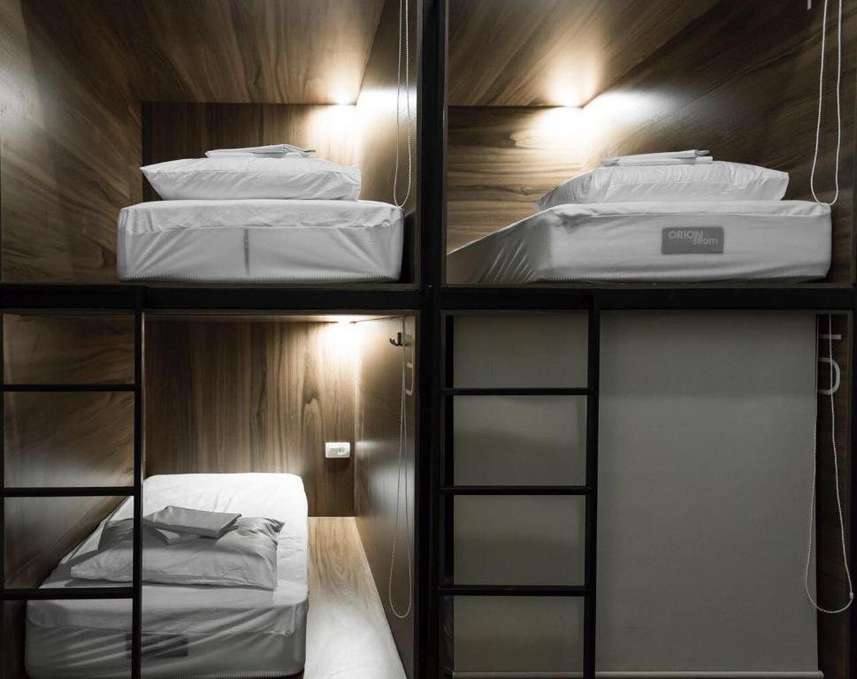 Postel nebo postele na pokoji v ubytování Kumba Hostel