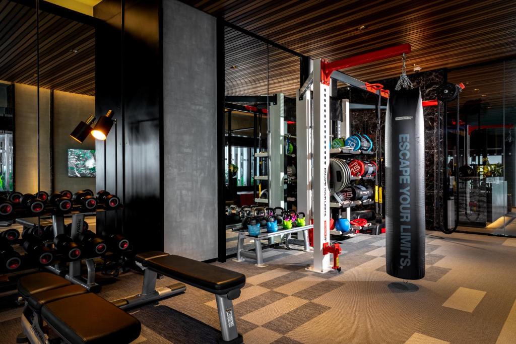 Fitness centrum a/nebo fitness zařízení v ubytování Wyndham Grand Yangon
