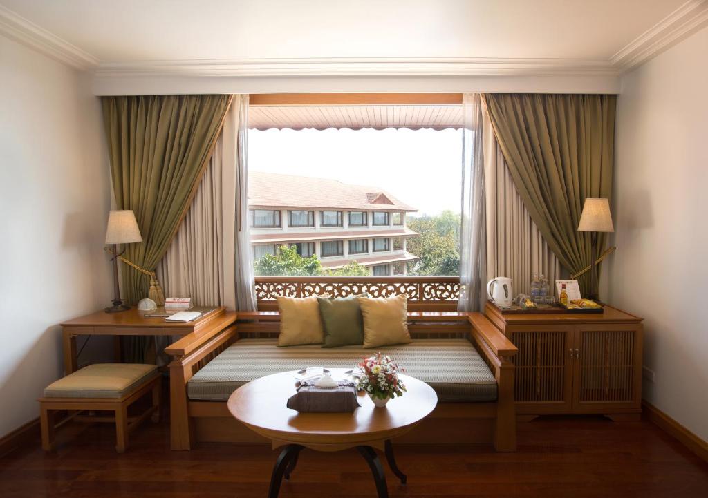 Zona de estar de The Imperial River House Resort, Chiang Rai