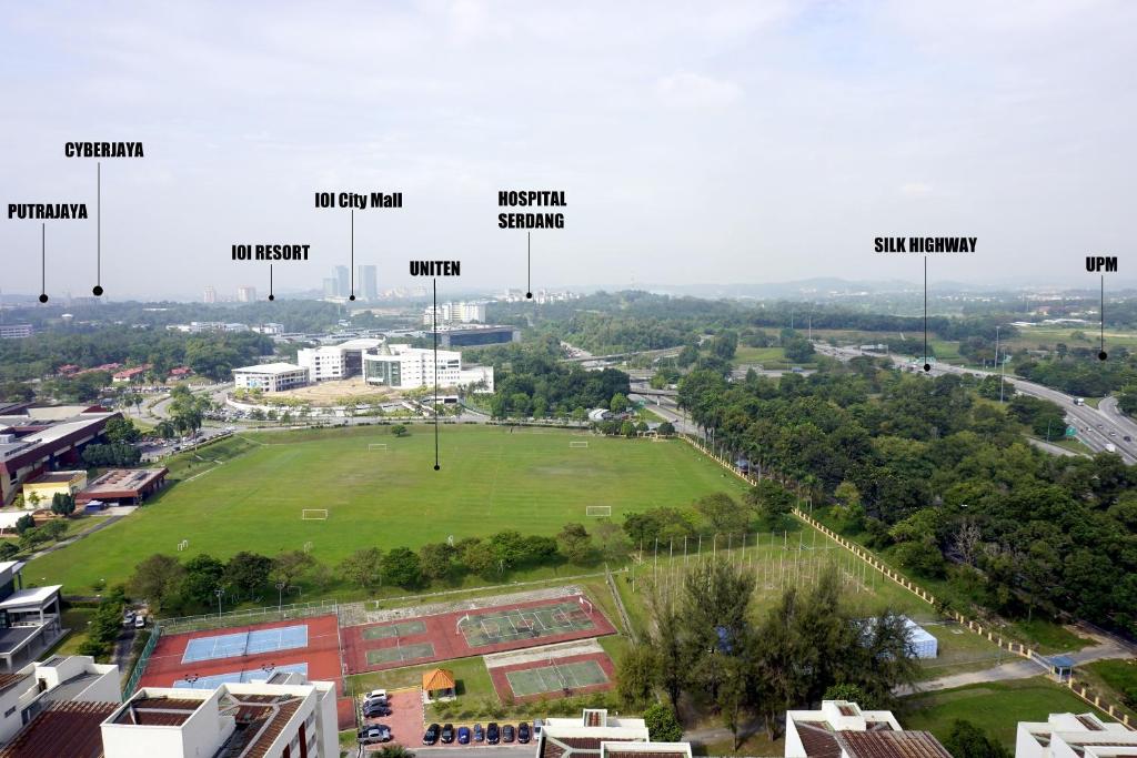 Letecký snímek ubytování AZFA Suite13 at De Centrum Putrajaya-Bangi