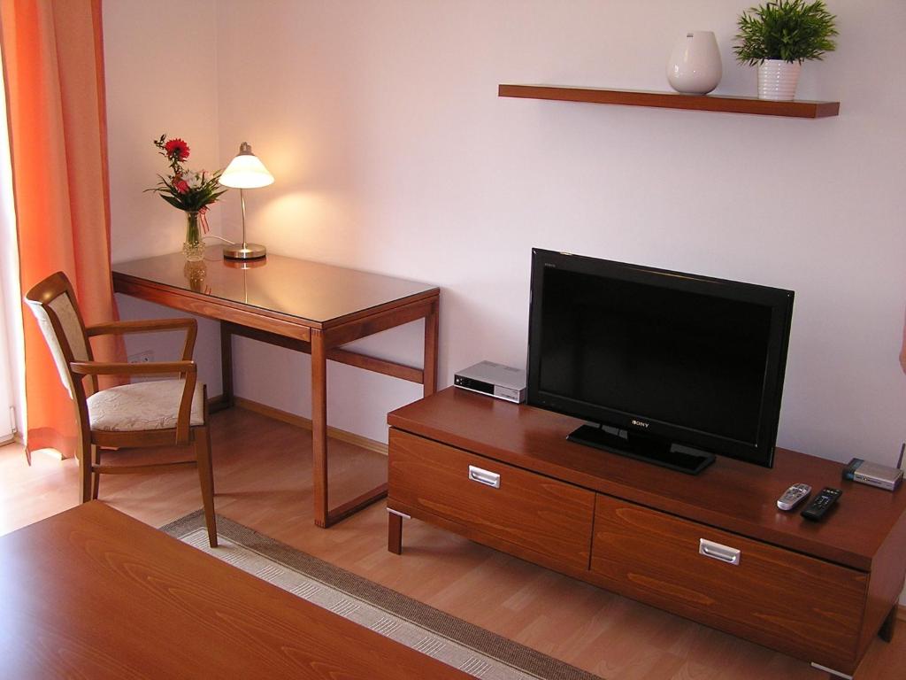TV a/nebo společenská místnost v ubytování Gonda Apartments