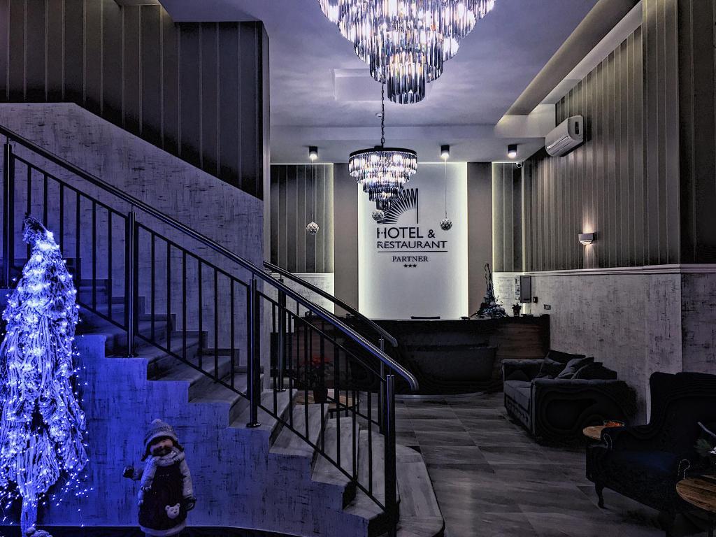 Lobbyn eller receptionsområdet på Hotel Partner