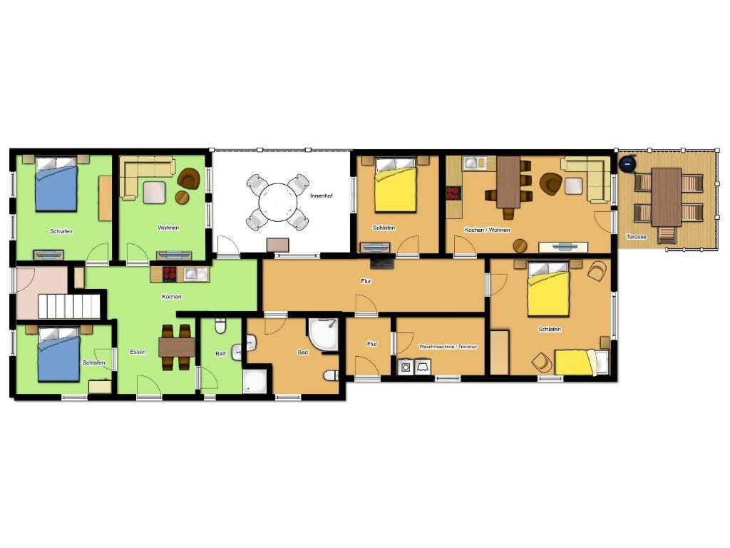 Půdorys ubytování Ferienhaus Tamm-Voß