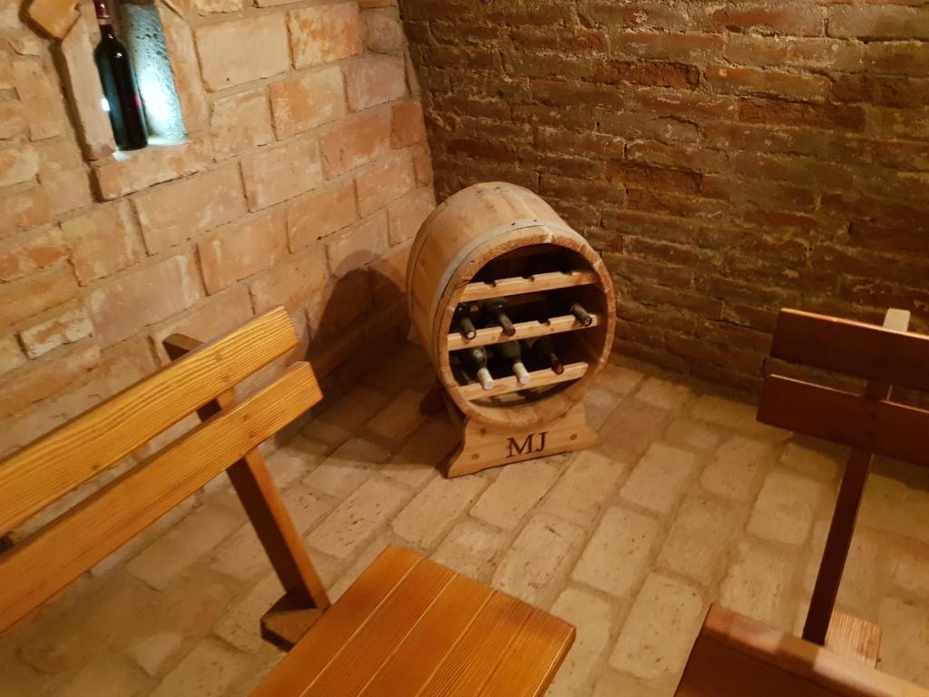 Posezení v ubytování Apartmán ANNA s vinným sklepem Pouzdřany
