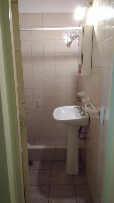 Koupelna v ubytování Cabañas Orión