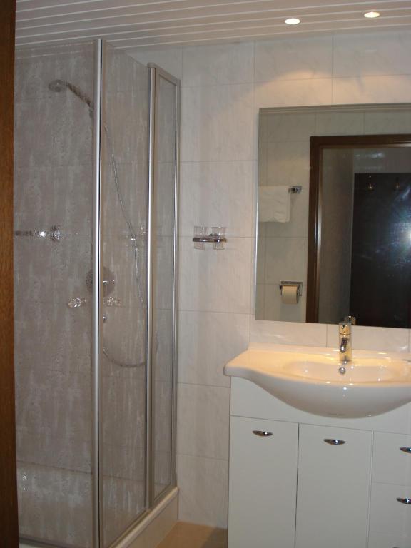 Koupelna v ubytování Hotel Rebstock