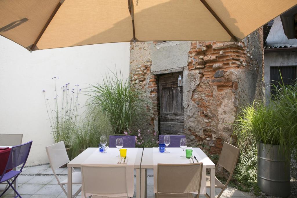 Patio nebo venkovní prostory v ubytování Albergo La Braseria