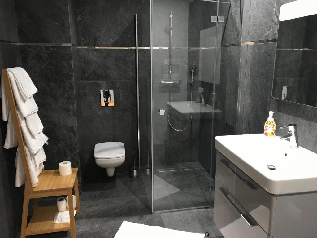 Koupelna v ubytování Silesia Apartment Eliza