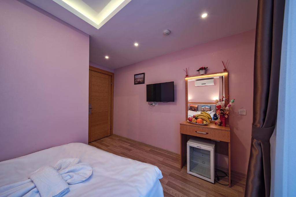 TV a/nebo společenská místnost v ubytování Gulhane Corner Hotel