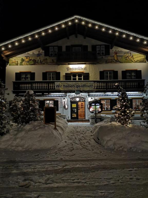 Hotel zur Post v zimě