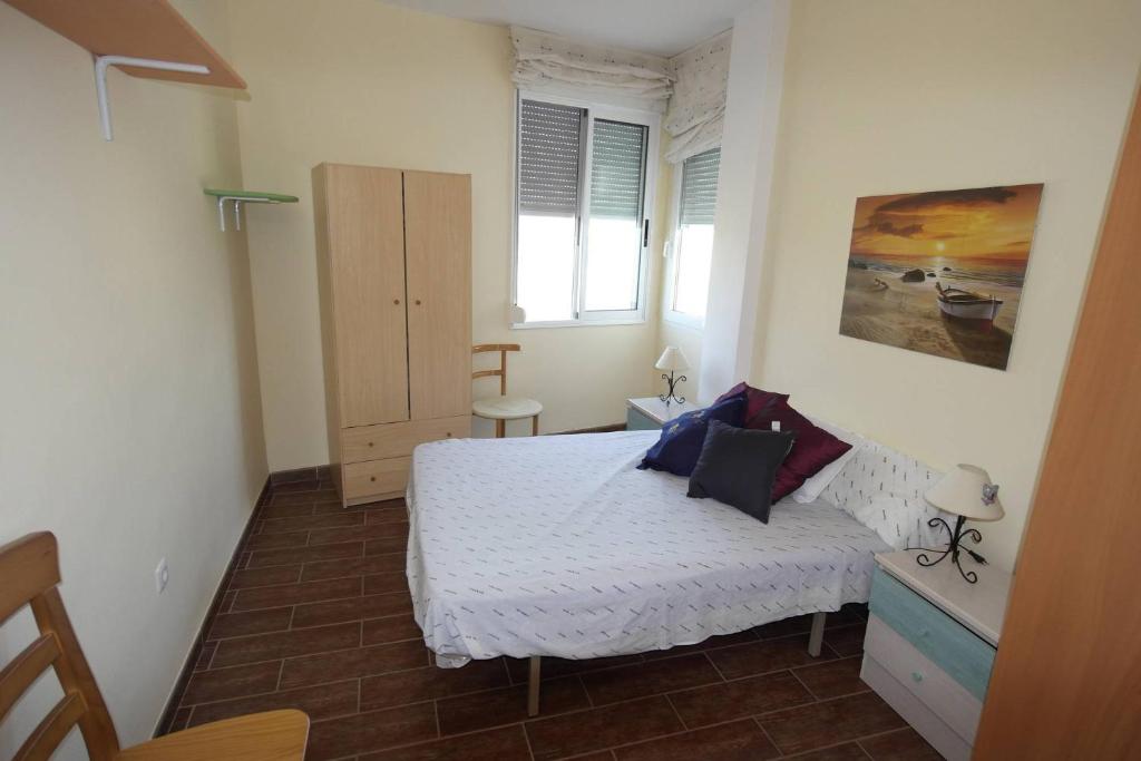 Postel nebo postele na pokoji v ubytování VG1C, Gran apartamento en zona del Puerto