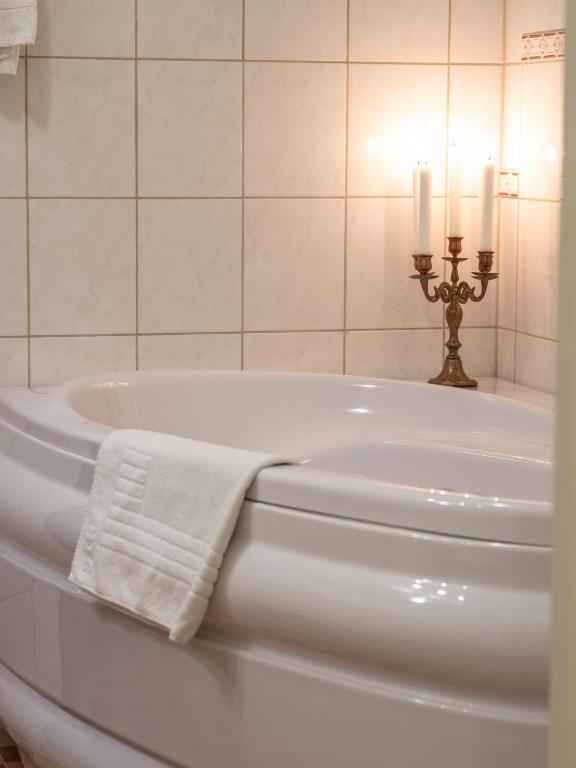 Koupelna v ubytování Björkbackens Karaktärshotell