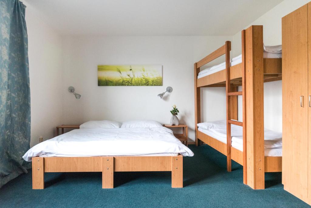 Postel nebo postele na pokoji v ubytování Hotel Termal Mušov