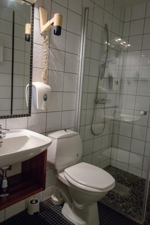 Koupelna v ubytování Lakselv Hotel