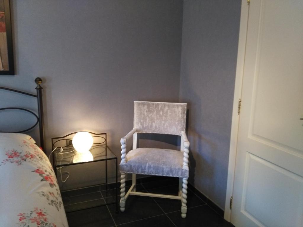 Postel nebo postele na pokoji v ubytování Les Sansonnets