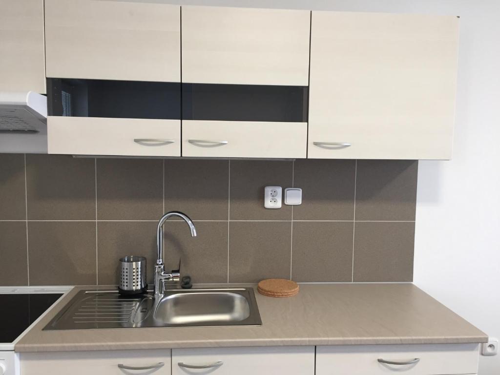Köök või kööginurk majutusasutuses Apartmány Miromar