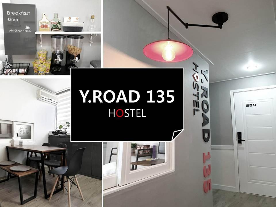 a collage of photos of a room with a dining room at Y.ROAD 135 in Seoul
