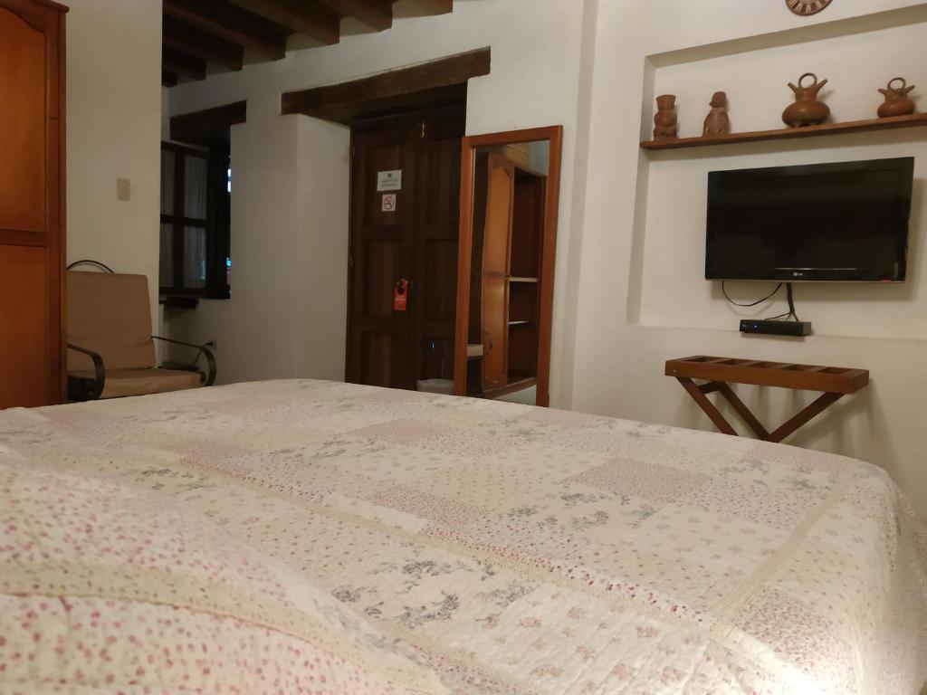 TV a/nebo společenská místnost v ubytování Casa India Catalina