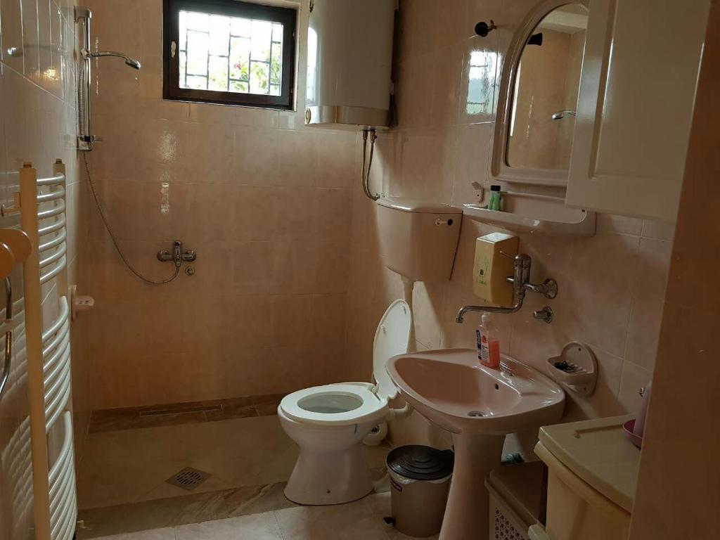 Koupelna v ubytování Apartments Astel