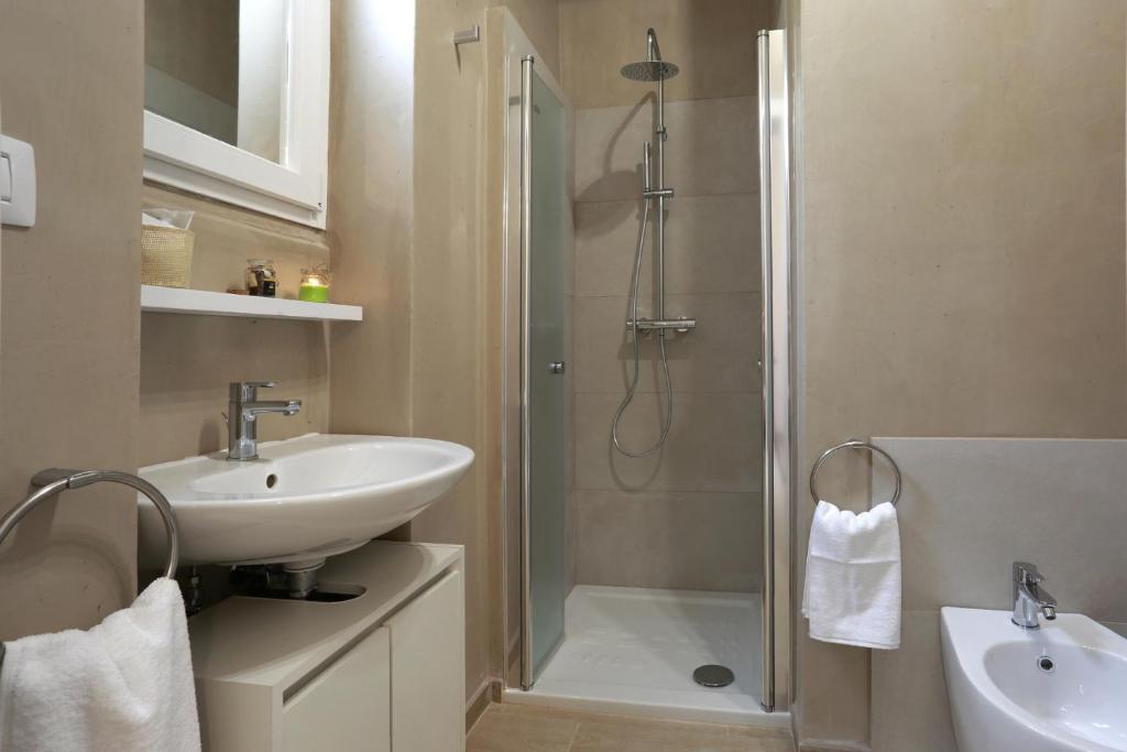 Koupelna v ubytování B&B EVO Nardò