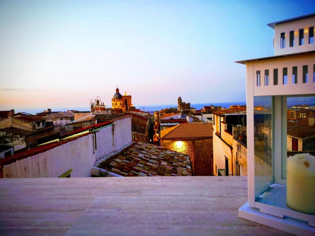 a view of a city from the roof of a building at CIELO D' ALCAMO in Alcamo