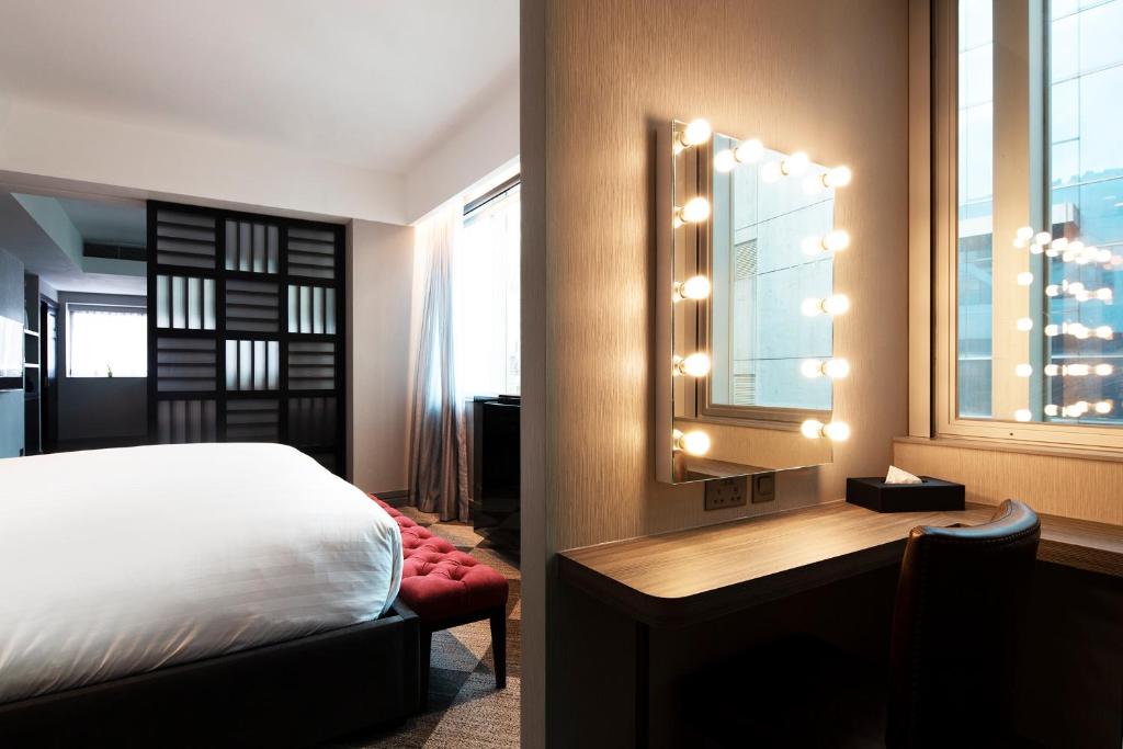 Katil atau katil-katil dalam bilik di Ovolo Central