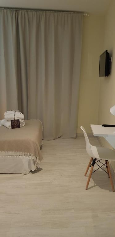 Cama o camas de una habitación en Le Petit Palü-Fuencarral