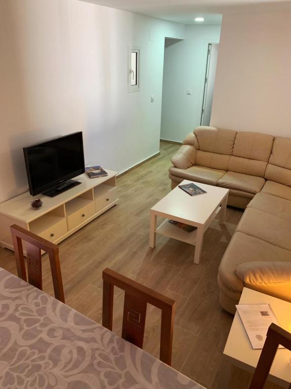 TV a/nebo společenská místnost v ubytování Casa Conchita
