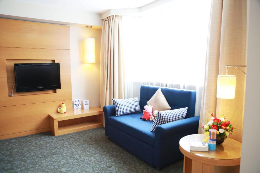 Posezení v ubytování Jinglun Hotel Beijing