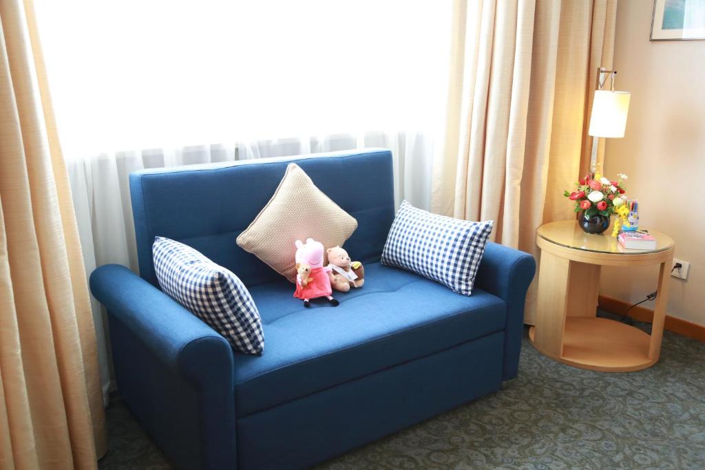 Posezení v ubytování Jinglun Hotel Beijing