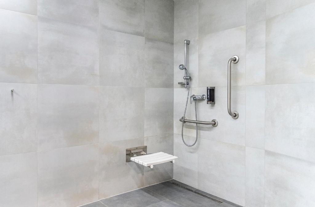 Koupelna v ubytování Hotel D1