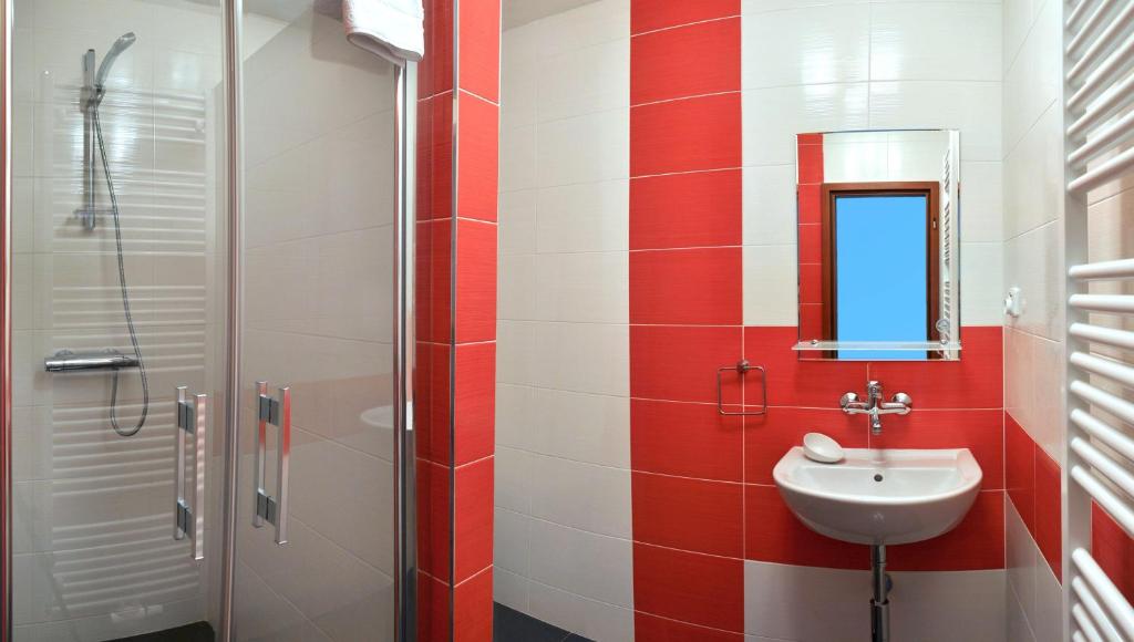 Kúpeľňa v ubytovaní Pension Pod věží