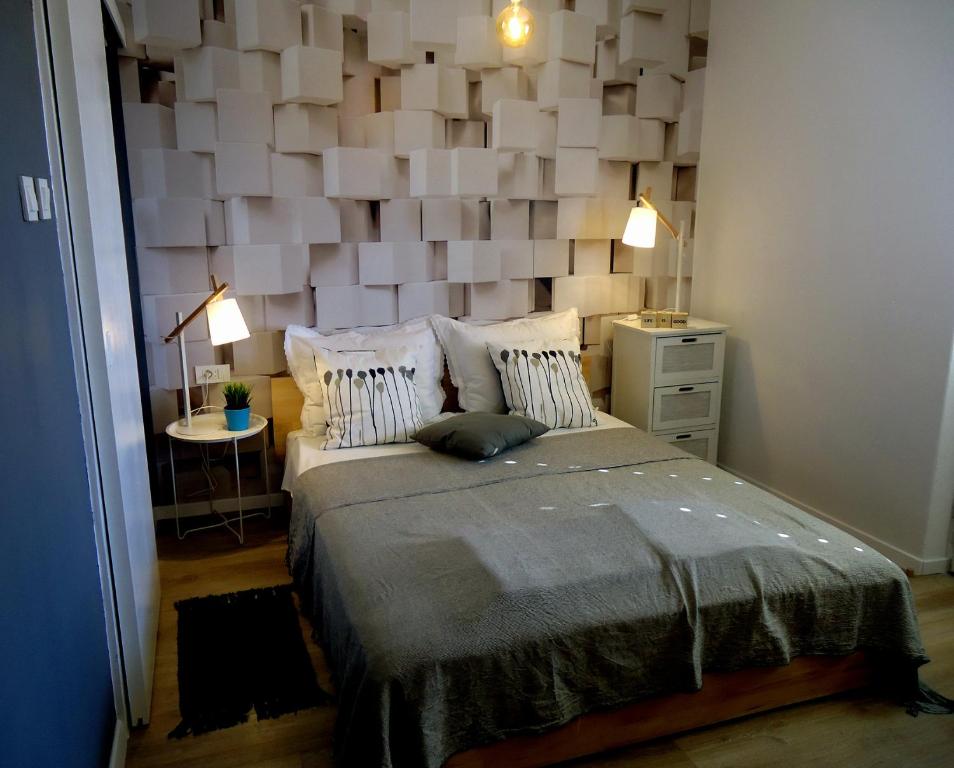 Postel nebo postele na pokoji v ubytování Apartman for 4 - Lovreta