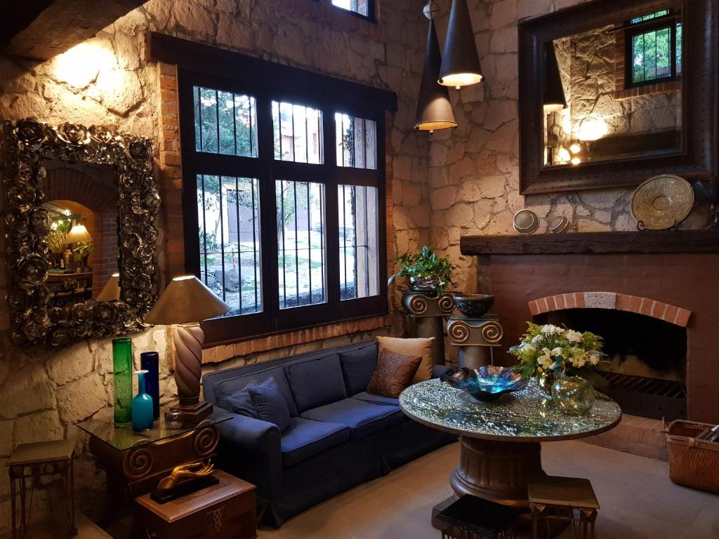 Posezení v ubytování Casa Embrujo Morelia - Boutique