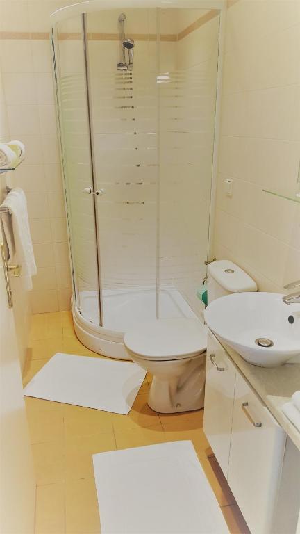 Koupelna v ubytování Hotel Hotwagner