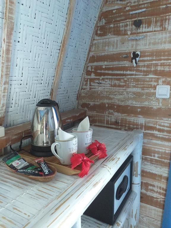 Kuchyň nebo kuchyňský kout v ubytování Casa Azzurra