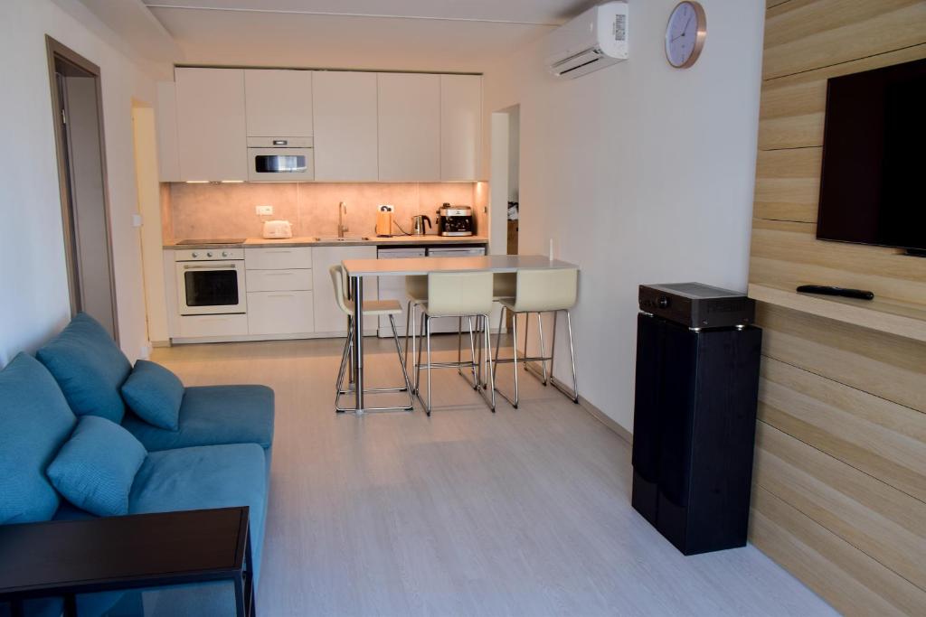 Kuchyň nebo kuchyňský kout v ubytování K&K Apartment Siófok