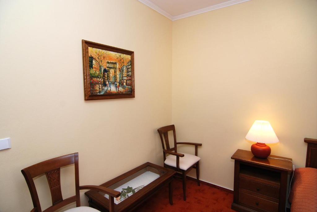 Χώρος καθιστικού στο Hotel Bila Ruze