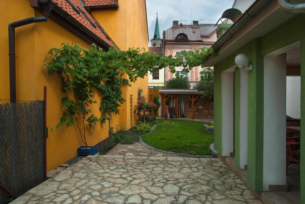Zahrada ubytování Penzion U Vinotéky