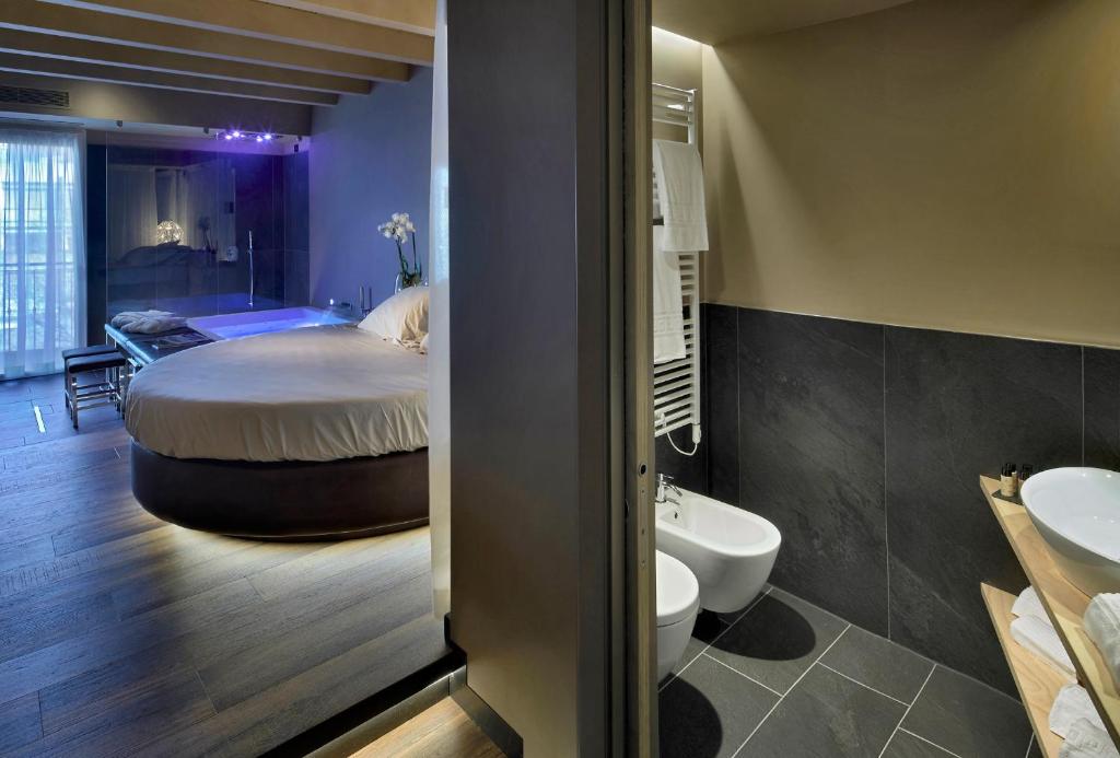 Koupelna v ubytování Hotel Locanda Al Piave ***S