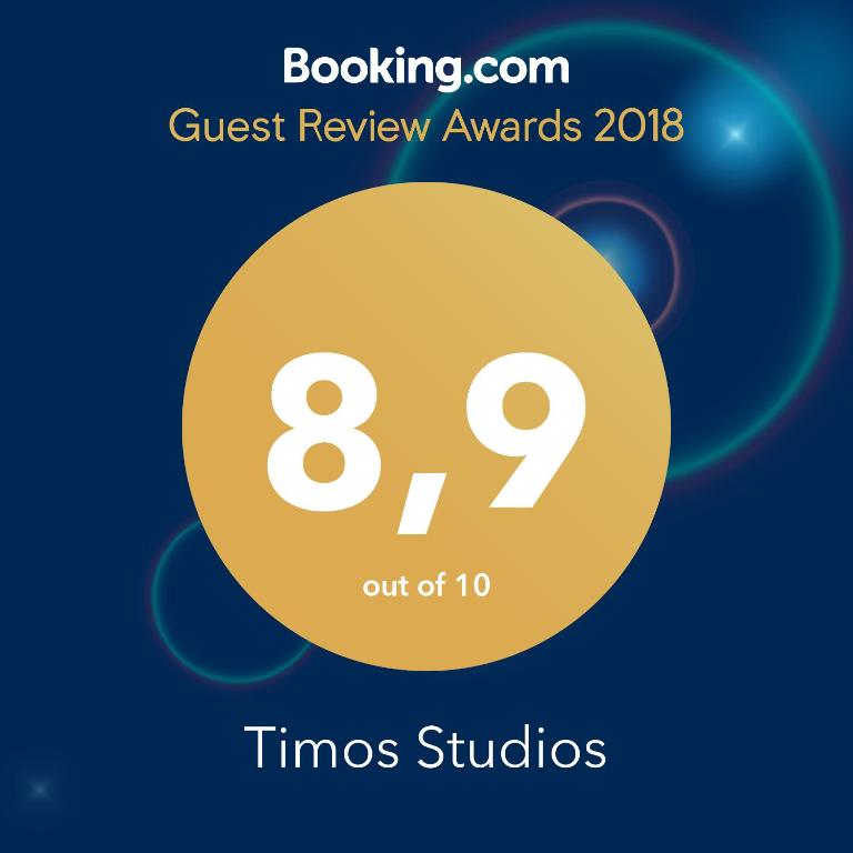 Certifikát, ocenenie alebo iný dokument vystavený v ubytovaní Timos Studios