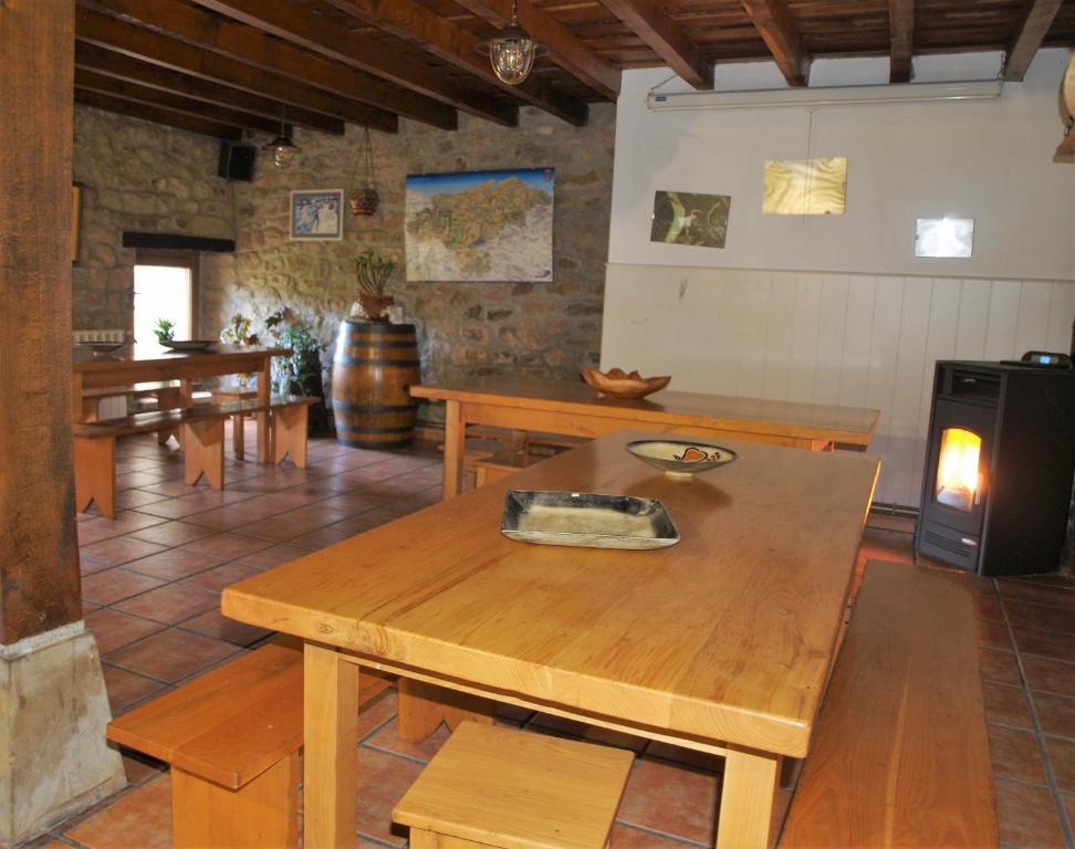 Posezení v ubytování Albergue La Torre