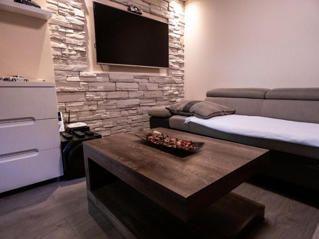 Televízia a/alebo spoločenská miestnosť v ubytovaní *** Apartment "IN" Zagreb