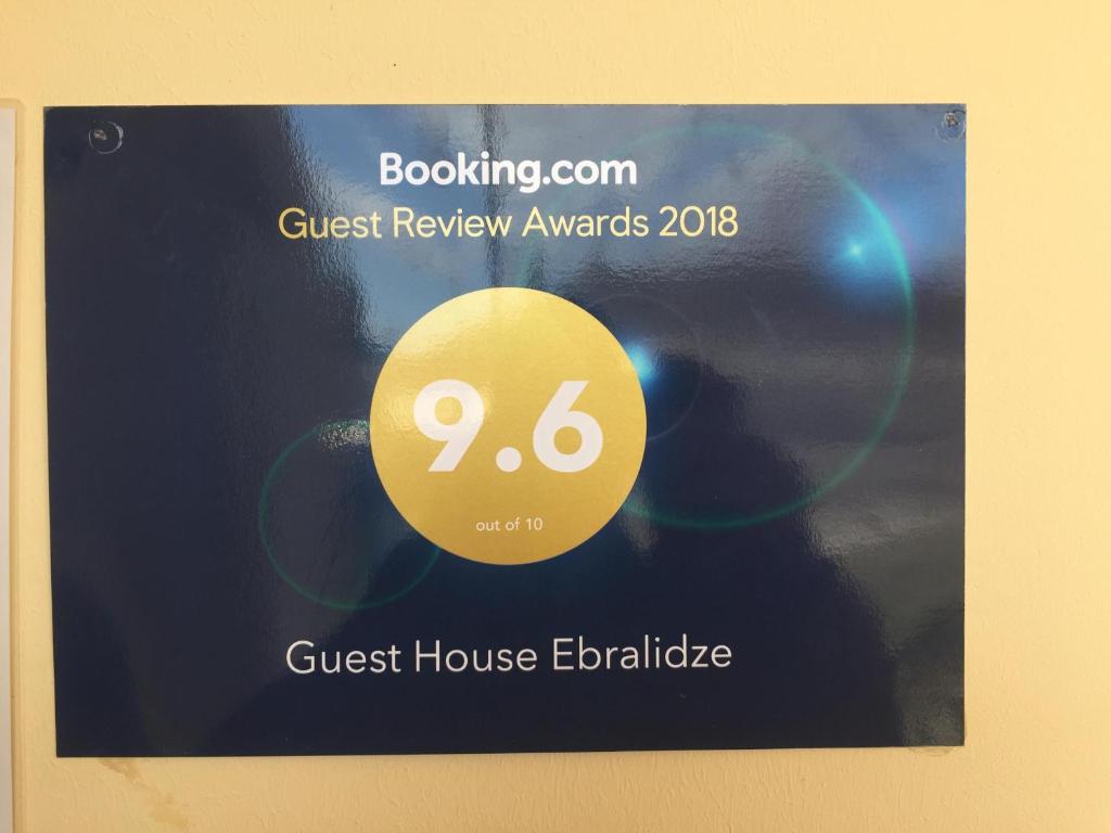 Certifikát, hodnocení, plakát nebo jiný dokument vystavený v ubytování Guest house Ebralidze