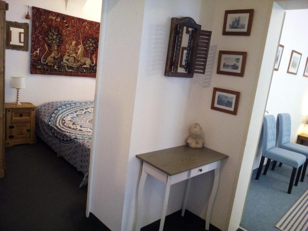 Postel nebo postele na pokoji v ubytování Elbenland Apartments Sächsische Schweiz